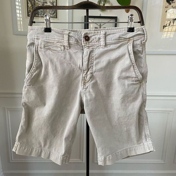 American Eagle Light Khaki Stone Flat Front Shorts 29 x 9” - Picture 1 of 8